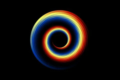 Colorful Gradient Spiral Vortex background. Vector multicolor swirl striped. Stock-Illustration