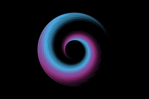 Colorful Gradient Spiral Vortex background. Vector illustration multicolor logo イラスト素材