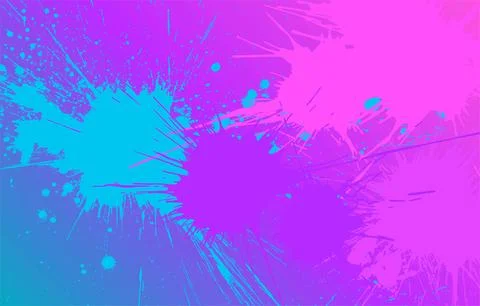 Colorful gradient splatter background. abstract grunge wallpaper for web banner, Illustrazione stock