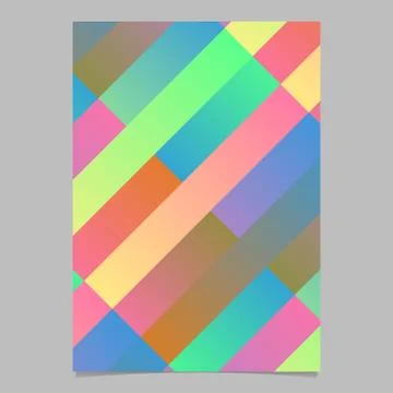 Colorful gradient trendy diagonal rectangle page template background Illustrazione stock