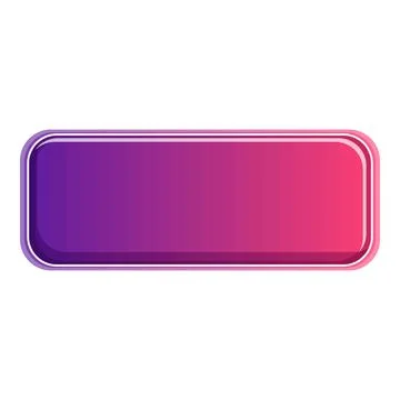 Colorful gradient user interface web button element Illustrazione stock