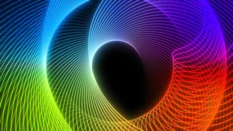 Colorful gradient waves background with a dynamic swirl pattern. Vibrant di.. Stock Illustration