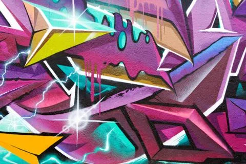 Colorful graffiti background Stock Illustration