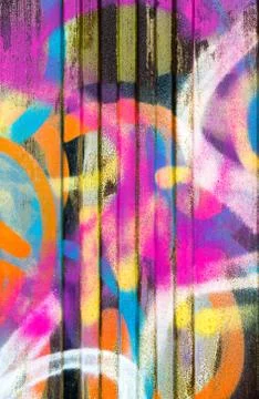 Colorful graffiti Illustrazione stock