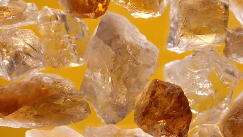 Colorful grains of sand under a microscope Video stock 319789150