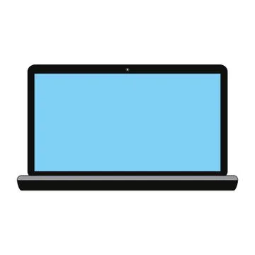 Colorful graphic laptop computer tech device Illustrazione stock
