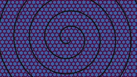Colorful graphic pattern on background with stroboscopic and hypnotic effect. Video stock 120510919