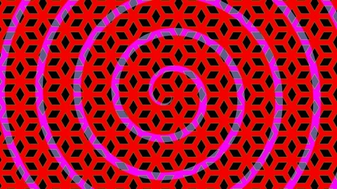 Colorful graphic pattern on background with stroboscopic and hypnotic effect. 스톡 동영상 120594588