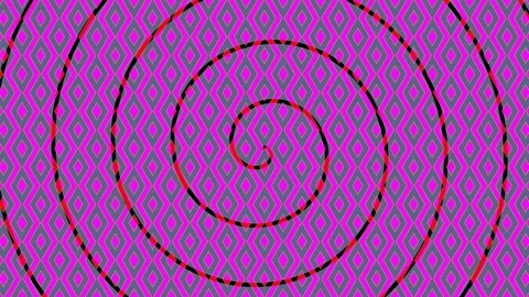 Colorful graphic pattern on background with stroboscopic and hypnotic effect. Stock Footage 121470200