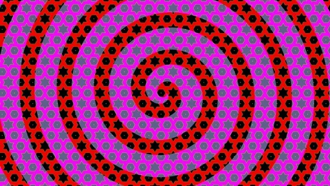 Colorful graphic pattern on background with stroboscopic and hypnotic effect. Vidéo 123102797