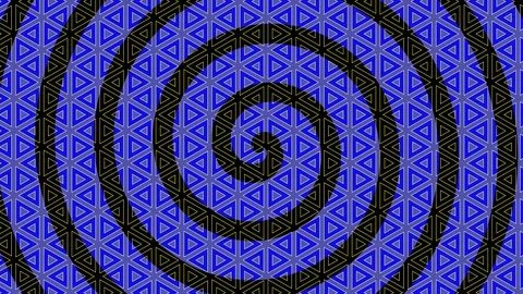 Colorful graphic pattern on background with stroboscopic and hypnotic effect. 스톡 동영상 123456637
