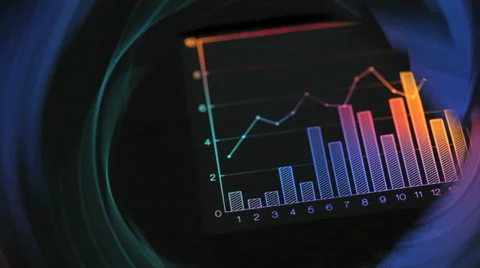 Colorful graphs Stock Footage 32233009