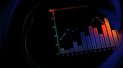 Colorful graphs Stock Footage 32245189