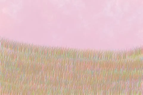 Colorful grass fields abstract background or  Background painting Illustrazione stock