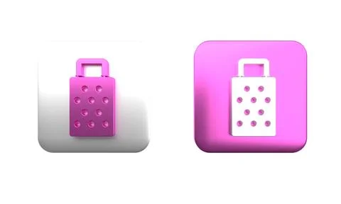 Colorful Grater icon isolated on white background. Kitchen symbol. Cooking .. Stock Photos