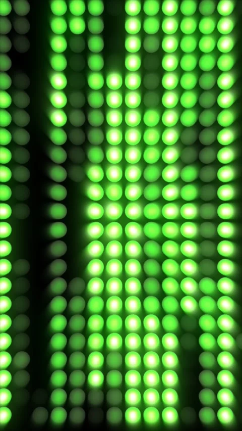 Colorful green lights create a captivating urban display Stock Footage 312869856
