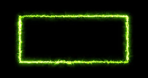Colorful of green rectangle light blaze with smoke texture abstract Stock Illustration
