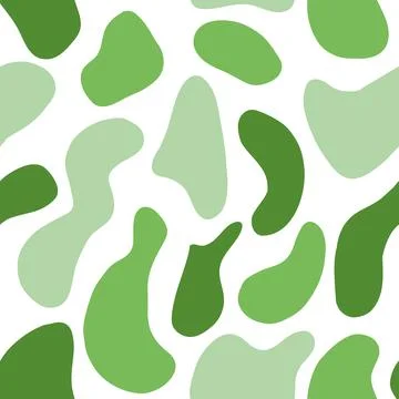 Colorful green spots seamless pattern Stock Illustration