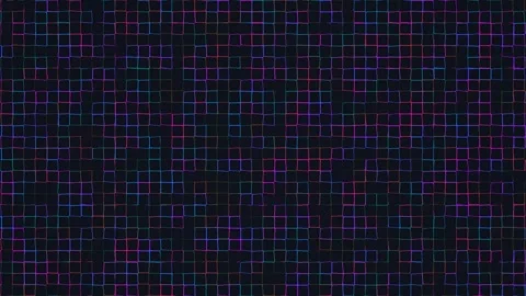 Colorful grid design on a dark background creates a Stock Footage 338226871