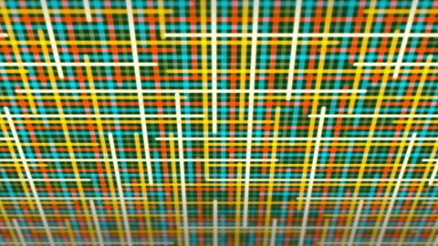 Colorful grid of lights in motion and perspective background. Vídeos de archivo 245423280
