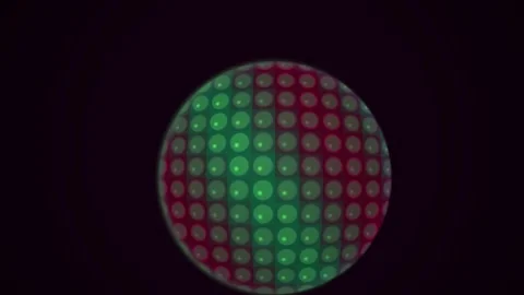 Colorful Grid Pattern on Sphere. Stock Footage 335105599