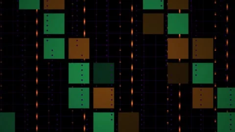 Colorful grid pattern with squares. Stock Footage 340001465