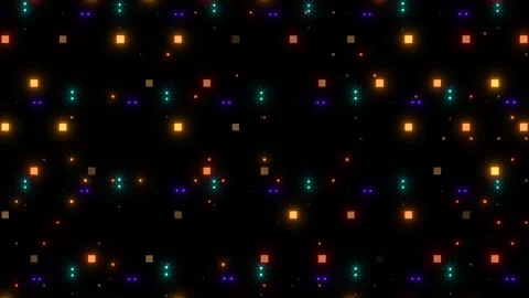 Colorful grid seamless pattern of variably bright squares Stock Footage 303537717