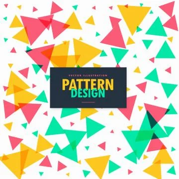 Colorful grometric triangles background Stock Illustration