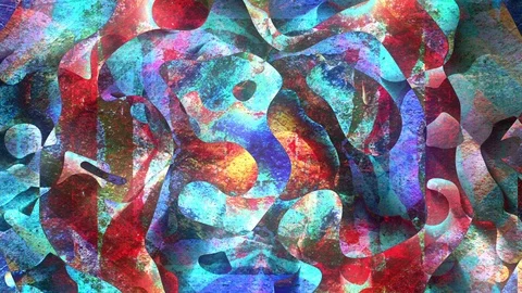 Colorful Grunge Art Background Loop 스톡 동영상 125026730