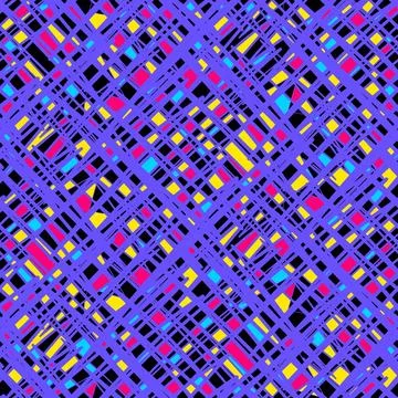 Colorful Grunge Seamless Pattern With Different Scales 스톡 일러스트