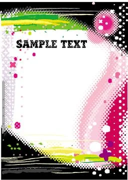 Colorful grunge vector background Stock Illustration