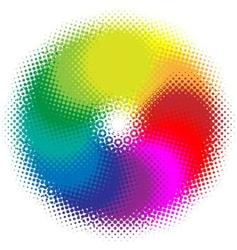 Colorful halftone background vector Stock Illustration