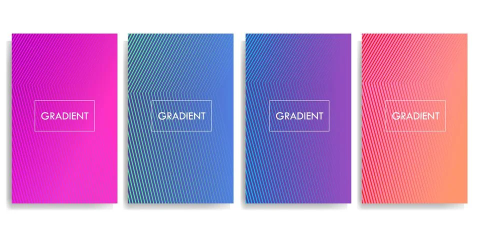 Colorful Halftone Pattern Gradient Backgrounds For Poster Flyer Backdrop Banner Stock Illustration