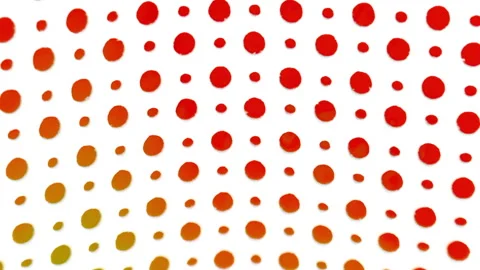 Colorful Halftone Pattern on a White Background Stock Footage 304918087
