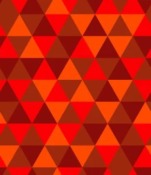 Colorful halftone Seamless pattern background. Abstract red triangle texture Stock Illustration