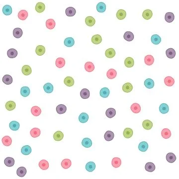 Colorful hand drawn circle pattern background Stockillustratie