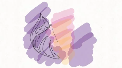 Colorful Hand-Drawn Fig Animation Stock Footage 334577237