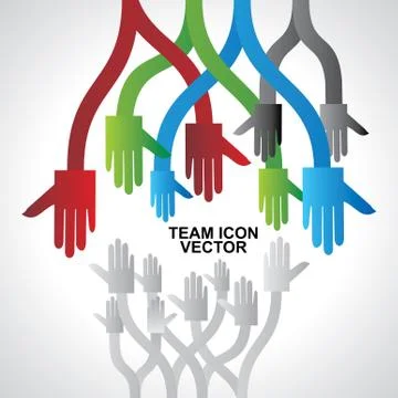 Colorful hand Stock Illustration