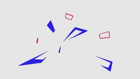 Colorful Hand Painted Polygon Explosion Effect Stock-Footage 320516517