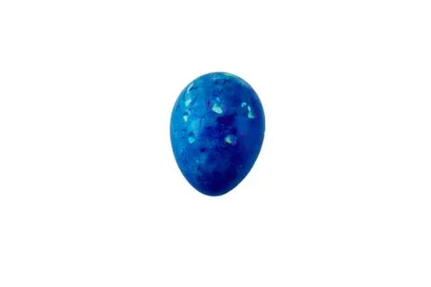 Colorful handmade easter egg isolated on a white background 库存照片