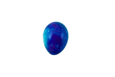 Colorful handmade easter egg isolated on a white background Stock Photos