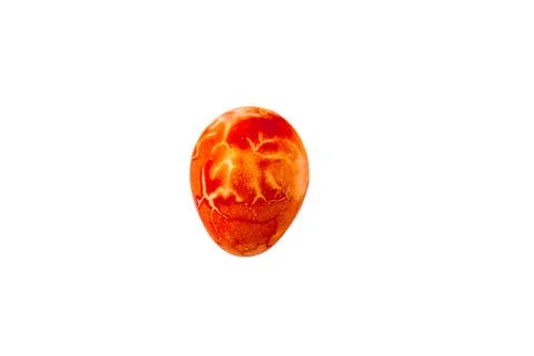 Colorful handmade easter egg isolated on a white background Stock Photos