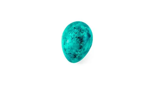 Colorful handmade easter egg isolated on a white background Foto stock