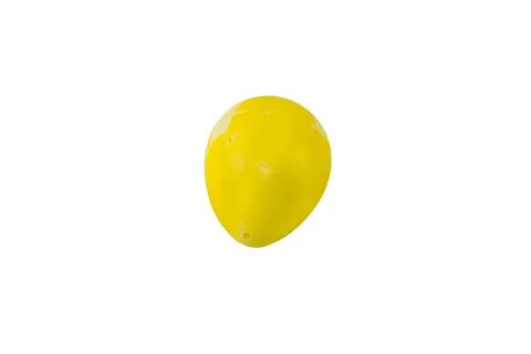 Colorful handmade easter egg isolated on a white background Stock Photos