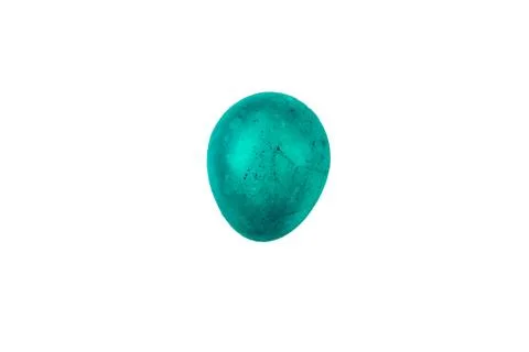 Colorful handmade easter egg isolated on a white background Stock Photos