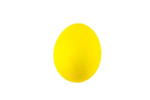 Colorful handmade easter eggs isolated on a white background Stock Photos