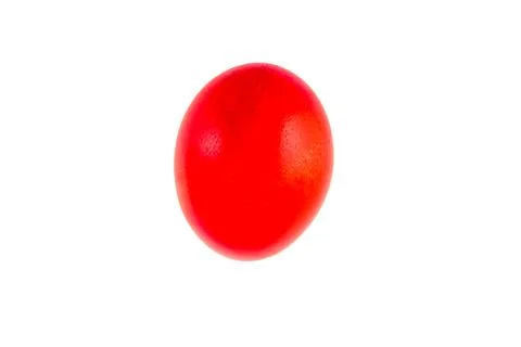 Colorful handmade easter eggs isolated on a white background Stock Photos