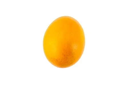 Colorful handmade easter eggs isolated on a white background Stock Photos