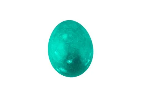 Colorful handmade easter eggs isolated on a white background Stock Photos