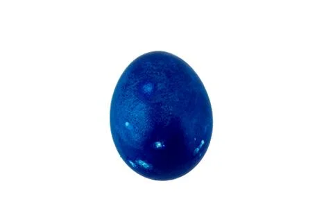 Colorful handmade easter eggs isolated on a white background Stock Photos